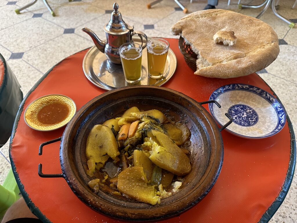 Traditional restaurant in Morocco
